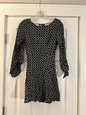 Charlotte Russe Black and White Geometric Mini Dress